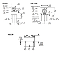 Bourns伯恩斯电位器3362P系列详解